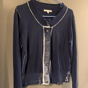 CAbi light weight sweater jacket